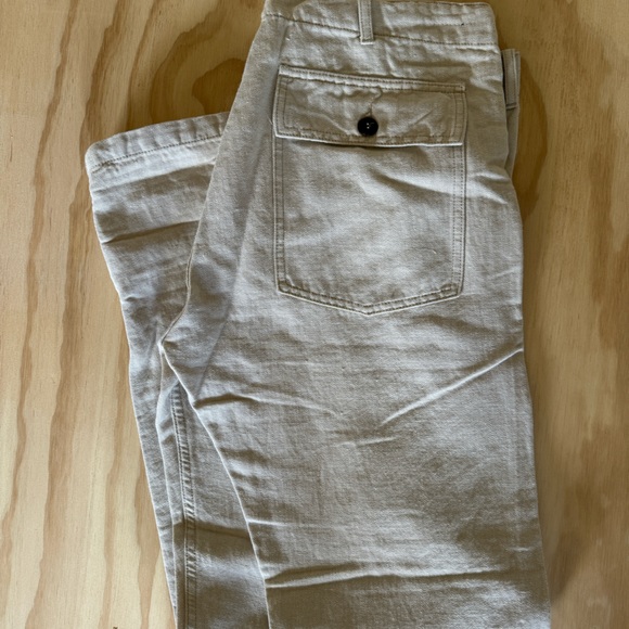C.O.F. Studios Men’s Fatigue Pants - Ecru - 33 - Picture 3 of 4
